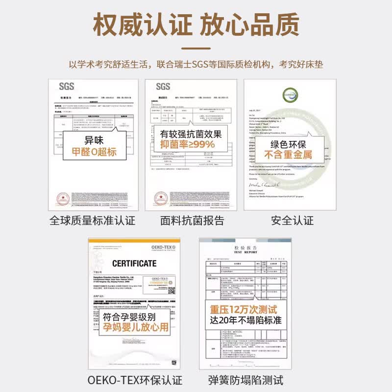 美方格 MEFANKE家用弹簧乳胶床垫独立袋弹簧椰棕床垫十大民宿酒店品牌公寓出租房 【偏硬护脊】天丝面料+椰棕+独立圆簧 1500mm*2000mm