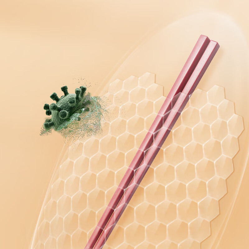 炊大皇合金筷无漆无蜡家用中式防滑不发霉筷子 多彩中华筷 10双