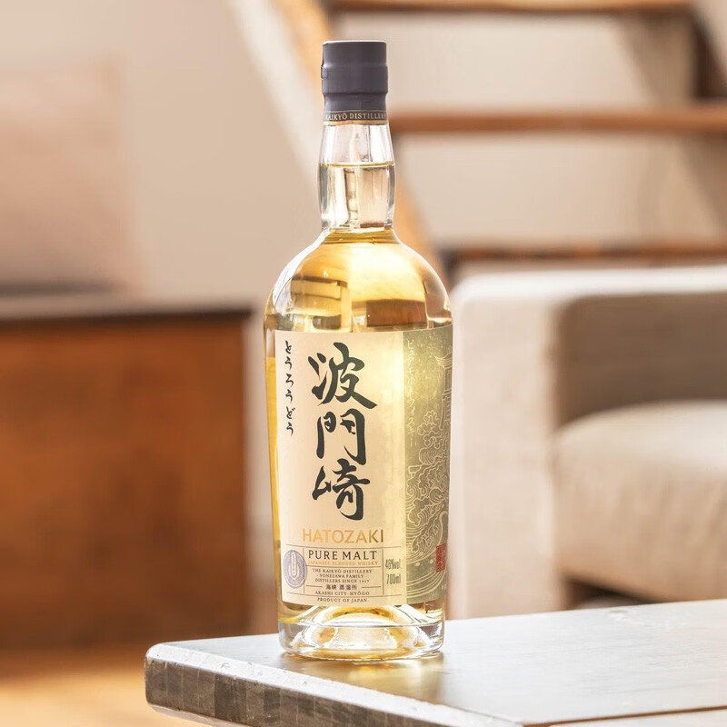 波門崎（HATOZAKI）日本原瓶进口洋酒烈酒纯麦威士忌 【纯麦威士忌700ml】