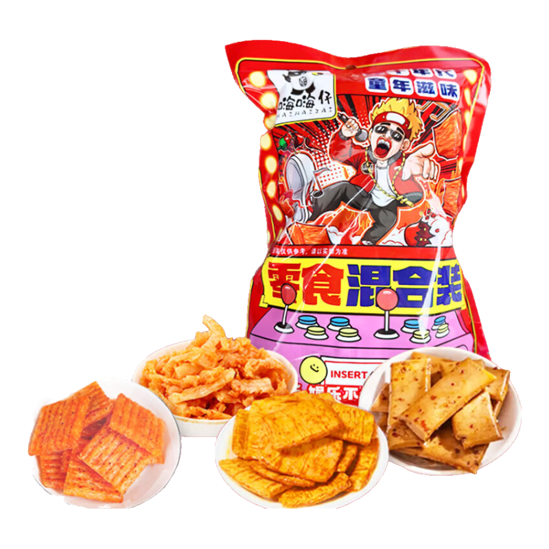 辣卤零食大礼包40包/80包办公室零食魔芋丝素牛排辣条豆干零食 【推荐】休闲辣条零食礼包40袋