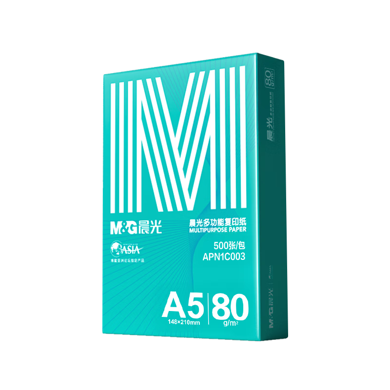 ⣨M&G̳A5ӡֽ 80g500 ˫渴ӡֽ ӷƱӡֽ A4APN1C003 10.9Ԫ