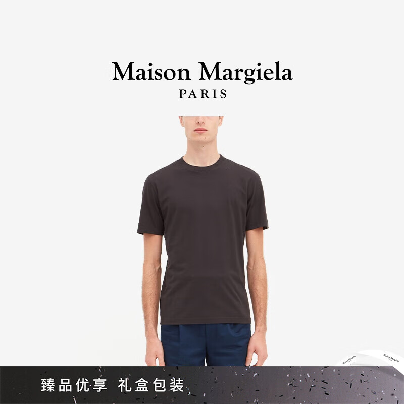 Maison Margiela[即将涨价]马吉拉基础休闲简约T恤短袖上衣情侣款 855水洗黑 XS