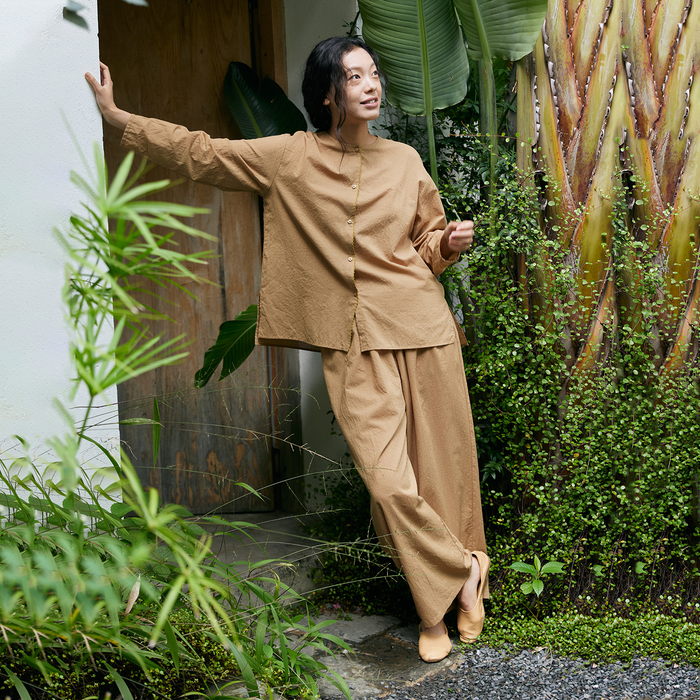 朵朵·可可好睡眠推荐26春夏季新款纯棉提花ju柔软睡衣套装女 杏色 M (160)