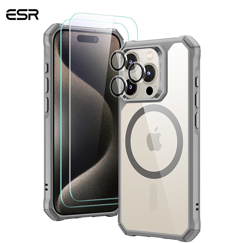 ��ɫ����ȫ��Ǧ��֤������iphone16promax�ֻ���ƻ��15promax������16/15ϵ��Magsafe��������ˤ���� ��ĥɰ�ҡ��ĽǷ�ˤ������+�ֻ�Ĥ ƻ��15ProMax 12.9Ԫ