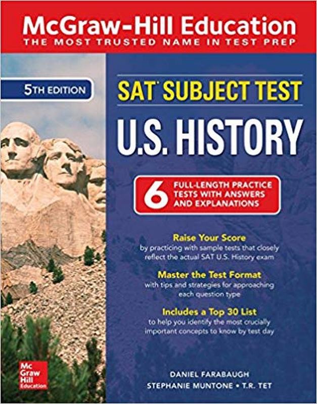 原版现货McGraw-Hill Education SAT Subject Test U.S. H