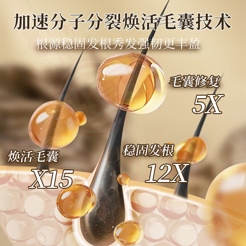 梦若羽旁东来洗发水何首乌生姜养护发根控油清爽去屑固发特证防脱育发 1瓶装【见效装】 官方自售