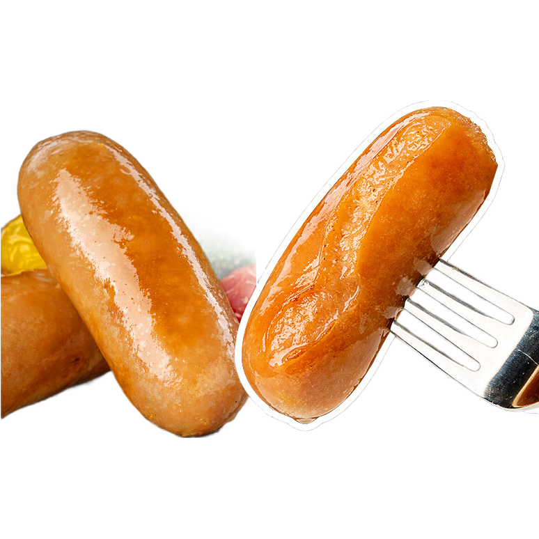 小牛凱西烤腸火山石原味肉腸脆皮香腸食材雞肉燒烤食品 甄選原味脆皮烤腸60根(250g*6袋)