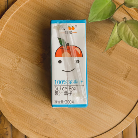 臻富（jufoo）苹果汁 200g*12盒 纯素食果蔬汁冰红茶苹果汁蔬菜果汁饮品饮 苹果味200g12盒