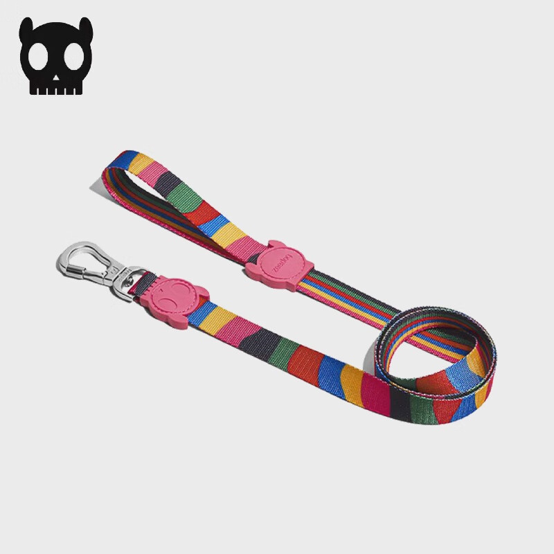 Zee.dog炫彩几何系列ZeeDog狗狗牵引绳金毛泰迪宠物用品遛狗链 【全新炫彩几何限定款】彩度牵引绳 S-宽1.5cmx长120cm