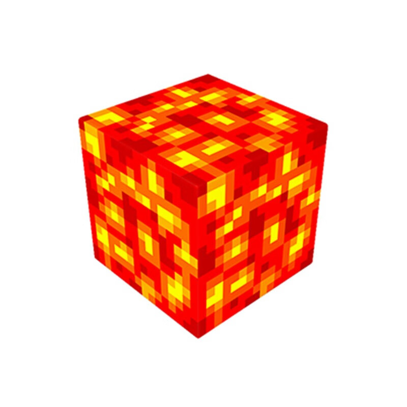 我的世界磁力方块积木玩具积木磁性建筑拼装男孩 岩浆【1个磁力方块】