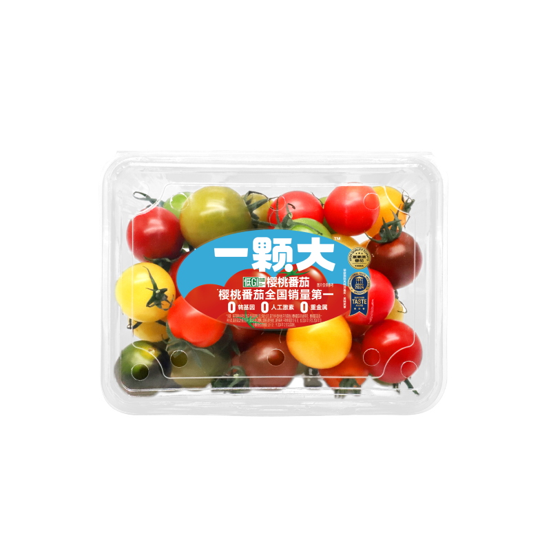 京鲜生&一颗大玲珑串番茄 爆汁西红柿净重850g*1盒 源头直发包邮