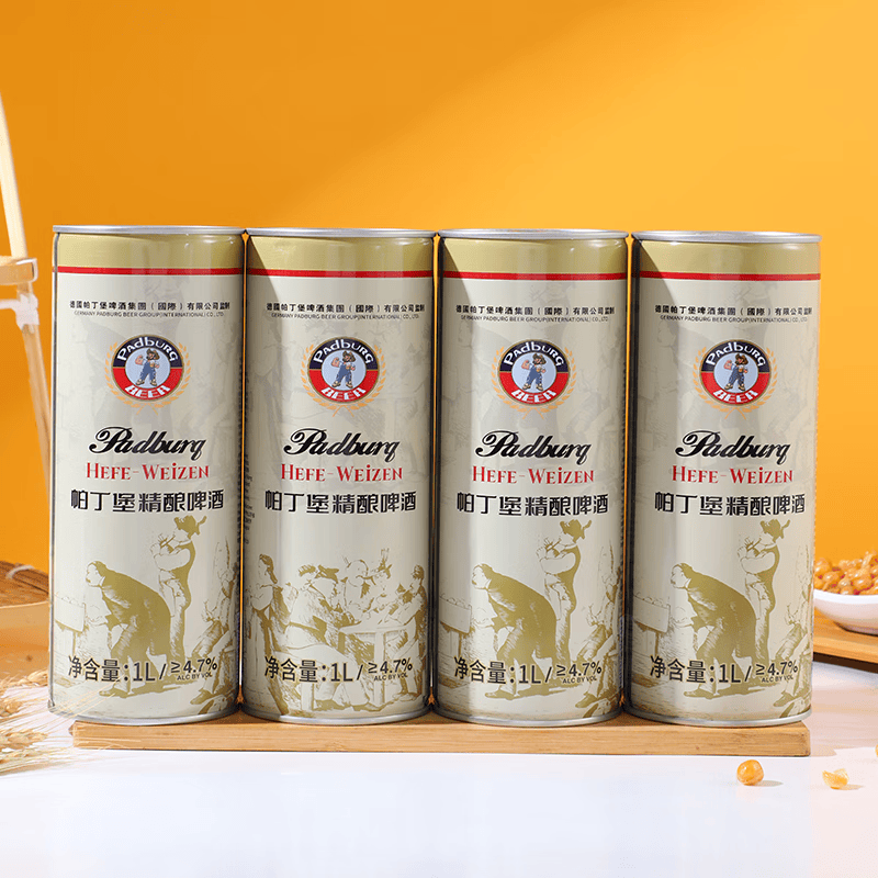 帕丁堡精酿啤酒整箱德式原浆啤酒1L*12大桶扎啤白啤小麦精酿桶装 精酿 1L 4桶
