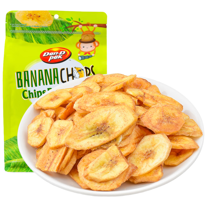 丹帝香蕉片500g越南进口香蕉干蜜饯休闲出游零食小吃【临期清仓】
