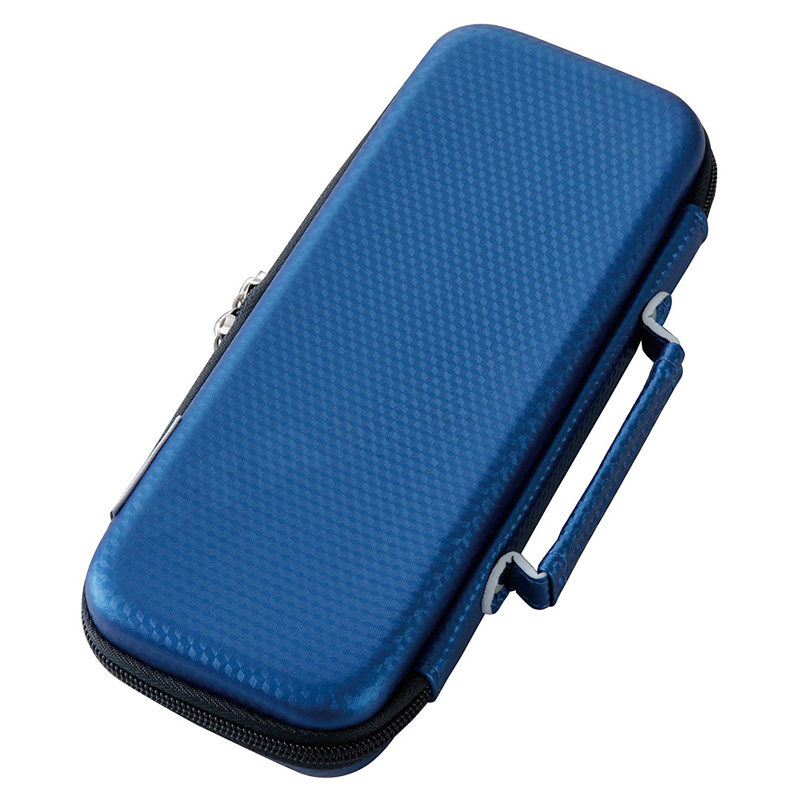 耐压大容文具盒 女双层多功能收纳文具袋  小学初高中生铅笔盒 蓝色