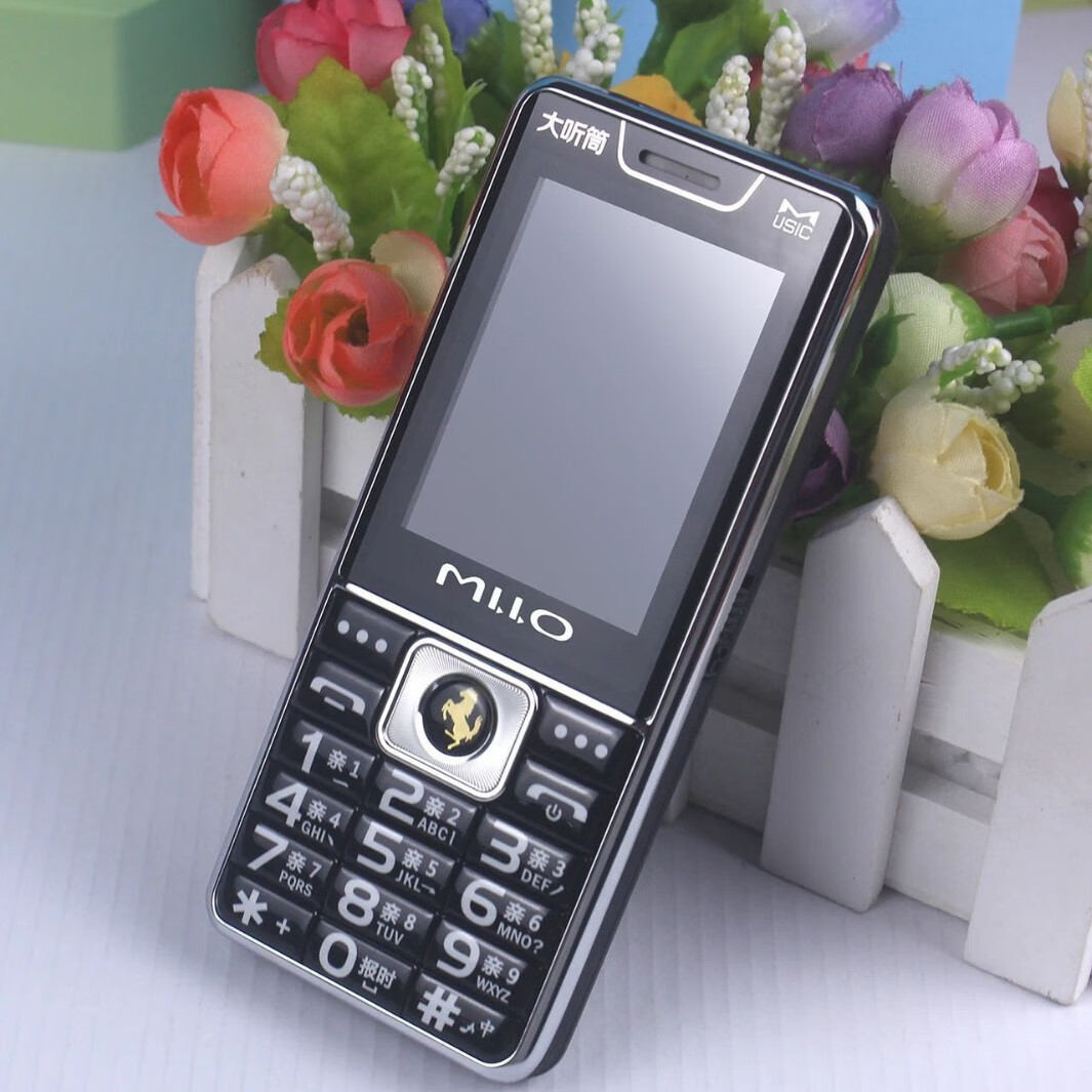 MOLOO2025款老人手机高清通话VoLTE大听筒大音量语音王直板按键老年机 黑色 全网通 支持4G 5G卡