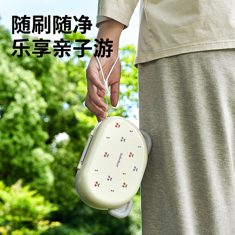 小白熊新品奶瓶清洗刷便携新生婴儿工具套装专用硅胶刷子 【常规款】硅胶便携6件套-樱桃派对8759