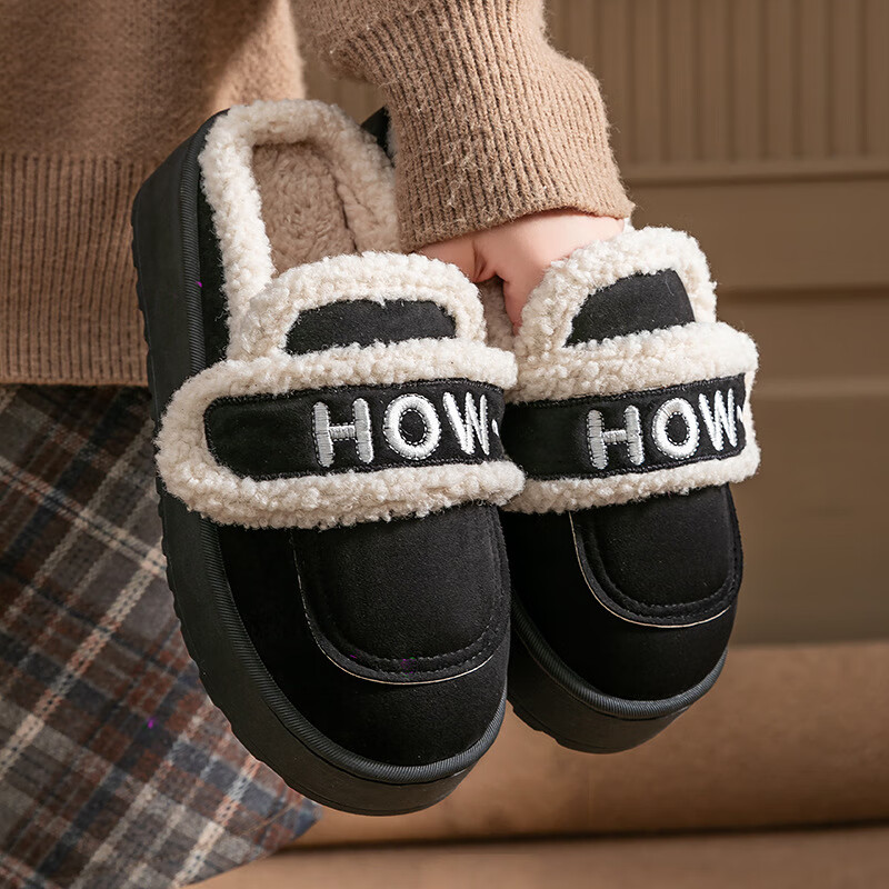 ��ʫŷ��ײ�������ЬŮ���������⴩ëë��ЬŮ2025�¿�ħ��������ЬŮ ��ɫ 36-37 ����ѡƫ��һ��