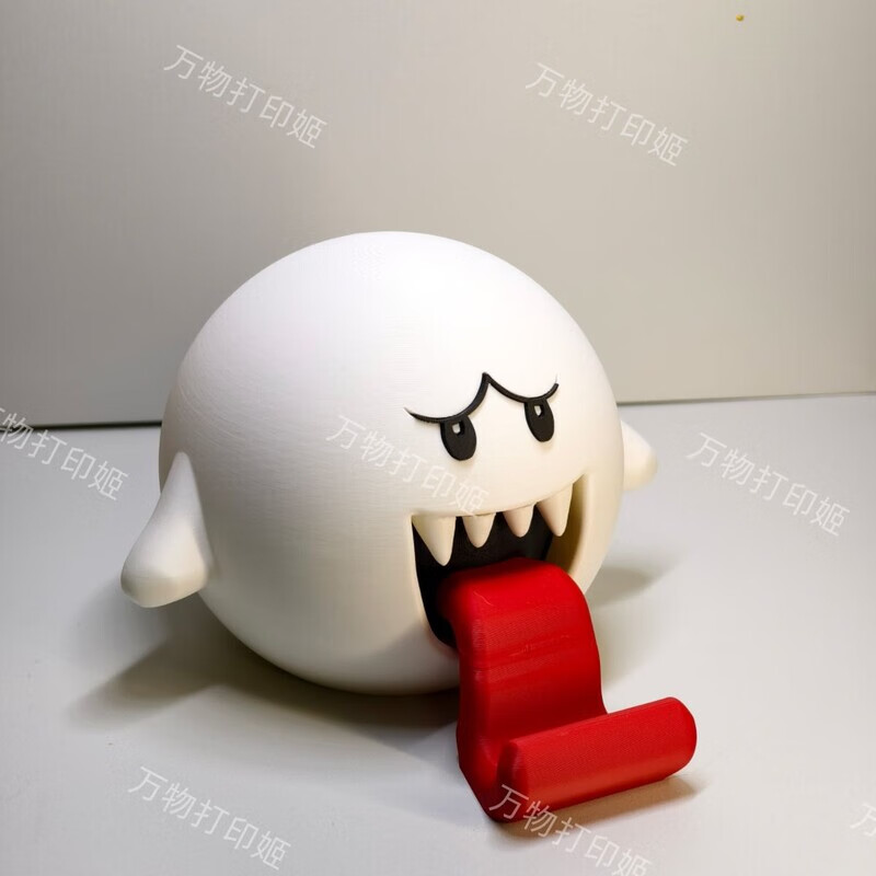 马里奥害羞幽灵手机支架吐舌害羞搞怪网红手办装饰摆件超级马里奥
