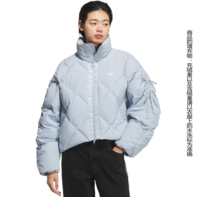 阿迪达斯（adidas）三叶草女子冬季运动休闲羽绒服外套KC2612 KC2612 S