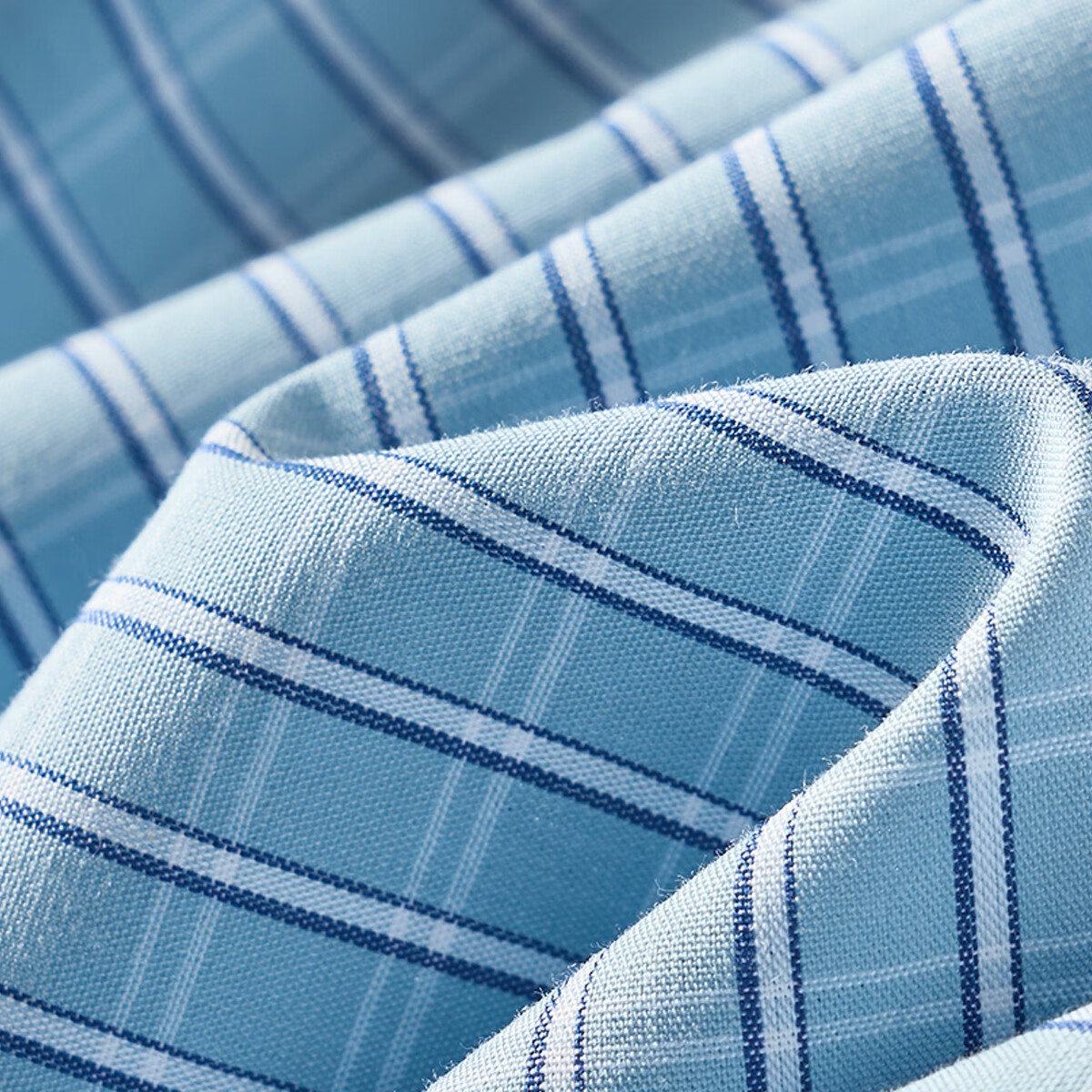 杉杉(FIRS)【100%棉系列】秋季男士格纹衬衫男长袖衬衣男 欧碧绿 40 175/92A(40)