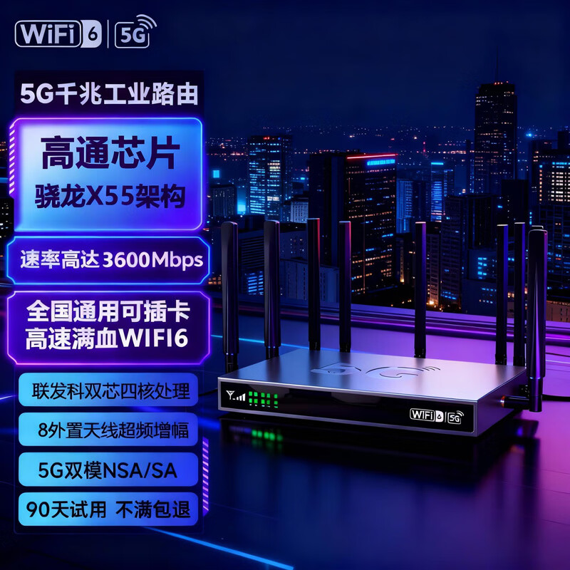 智创当下5g随身wifi移动无线免插卡cpe路由器千兆双频信号增强2025款无限流量免装宽带企业穿墙王电竞办公 满血性能WiFi6，网速狂飙不限速