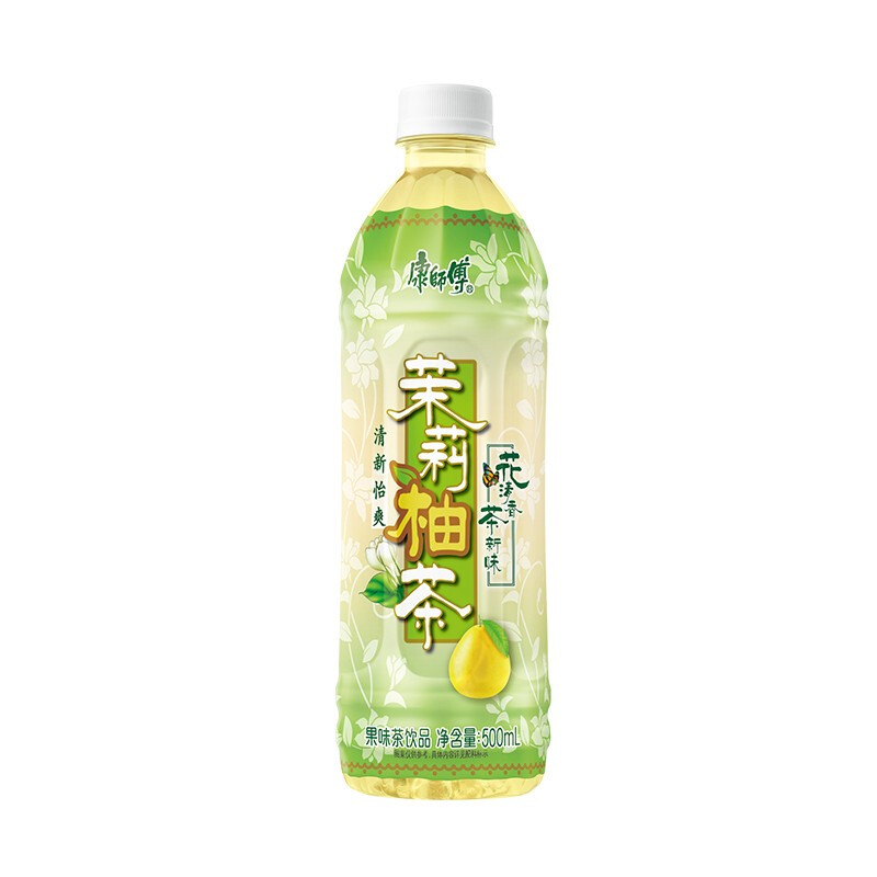 康师傅 冰红茶饮料 500ml*15瓶 整箱装 多口味 茉莉柚茶500ml*15整箱