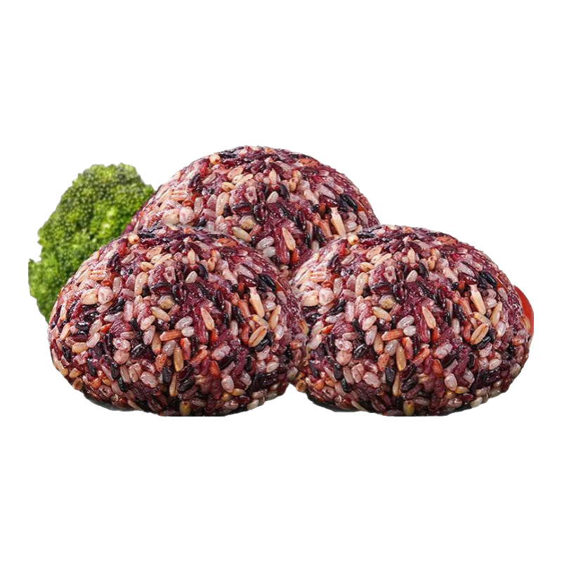 【推荐】七色糙米 八宝粥饭团新米糙米饭粗粮五谷杂粮红米黑米 【活动】七色糙米饭团100g*3个