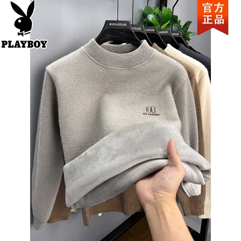 ���ڲ������������ӣ�PLAYBOY����һ���ޡ������ë����ʿ�ﶬ�����޼Ӻ������б�ů��֯������ 20233/112��ɫ �����ޱ�ů�� M ������90-110�