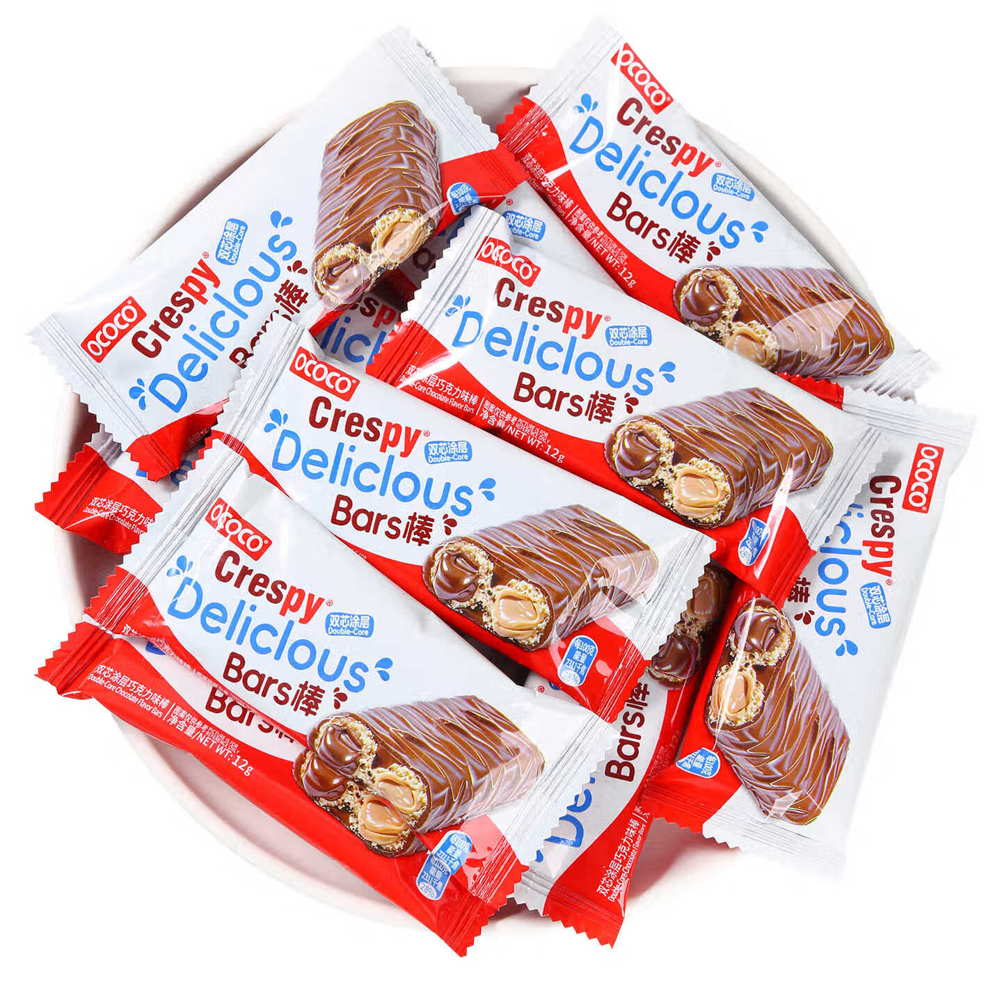 ococo巧克力棒脆皮夹心网红零食结婚喜糖批发代可可脂结婚专用 ococo