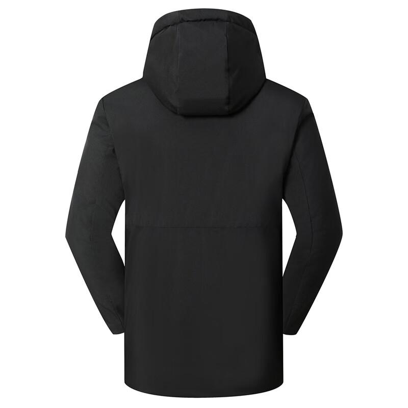 皮尔卡丹(pierre cardin)棉服男2025冬季外套中年宽松加绒加厚棉衣爸爸冬装棉袄子男 黑色 XL