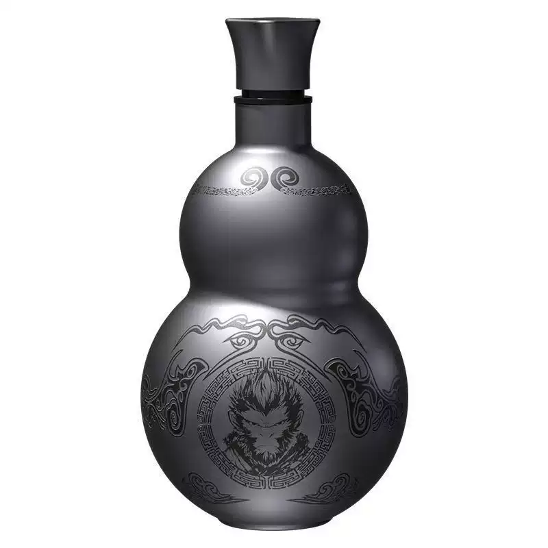 黑葫芦悟空葫芦 酒壶保温杯不锈钢水杯子户外便携神话水壶316 黑色316不锈钢500ML送提绳