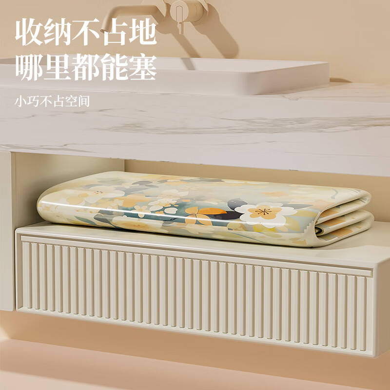 安美度（ANMEIDU）自动充气泡澡桶冬天成人全身沐浴桶大人可折叠浴桶家用儿童洗澡桶 萌狐-80*75cm【自充气免安装】加厚保温