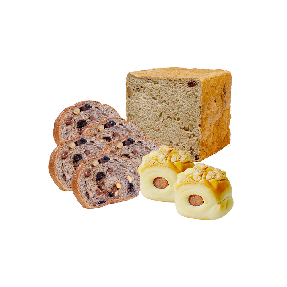 映悦营养早餐分享组合欧式全麦面包下午茶早餐即食速食品 悦鲜递-营养早餐分享组合 580g