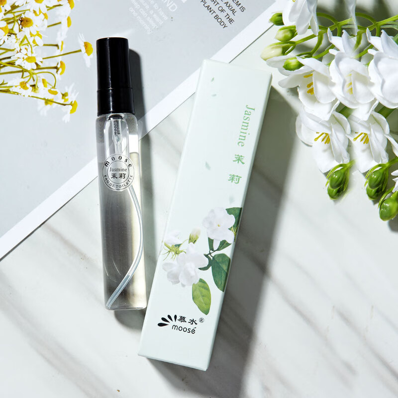慕水（moose） 女士香水旅行装茉莉花桂花玫瑰花栀子花兰花味的香水旅行装10ml 茉莉【茉莉花香】 10ML