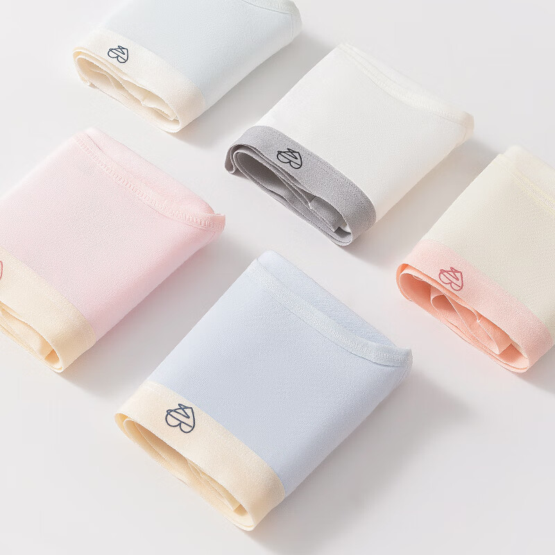 都市丽人女士内裤女7A抑菌全棉底裆亲肤婴儿棉舒适包臀透气甜美少女短裤 白色+肤色+粉色+薄荷绿 4条 M 建议【85-100】