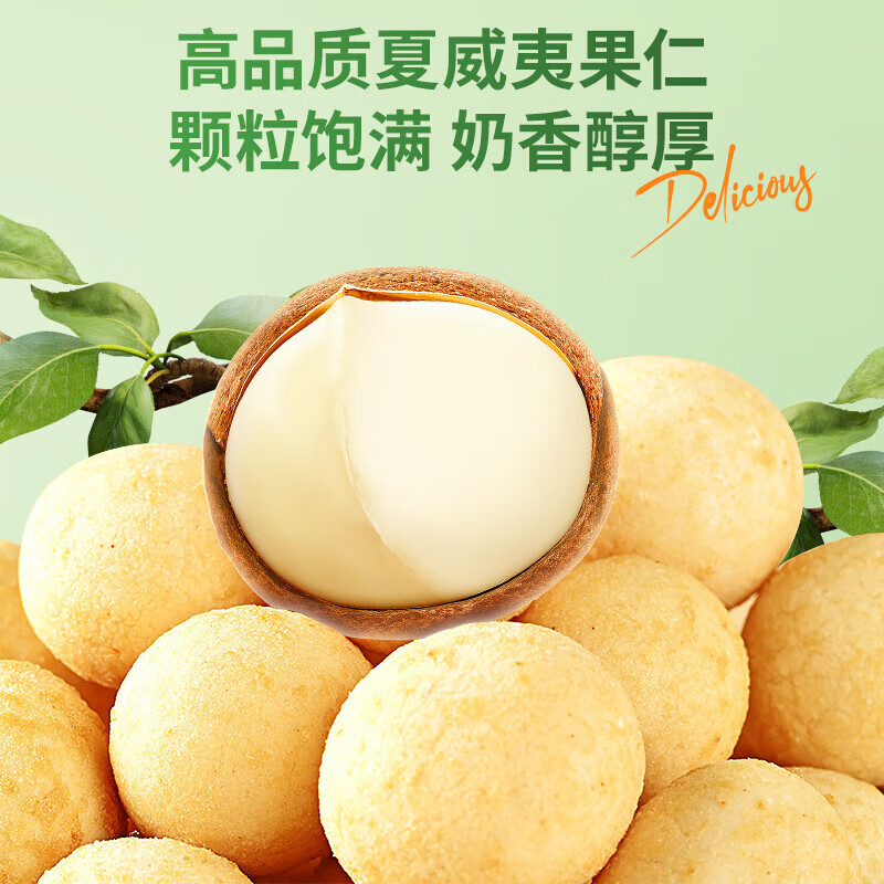 盐津铺子芥末味夏威夷果仁小包装网红休闲坚果仁零食休闲小吃食品 500g*1袋