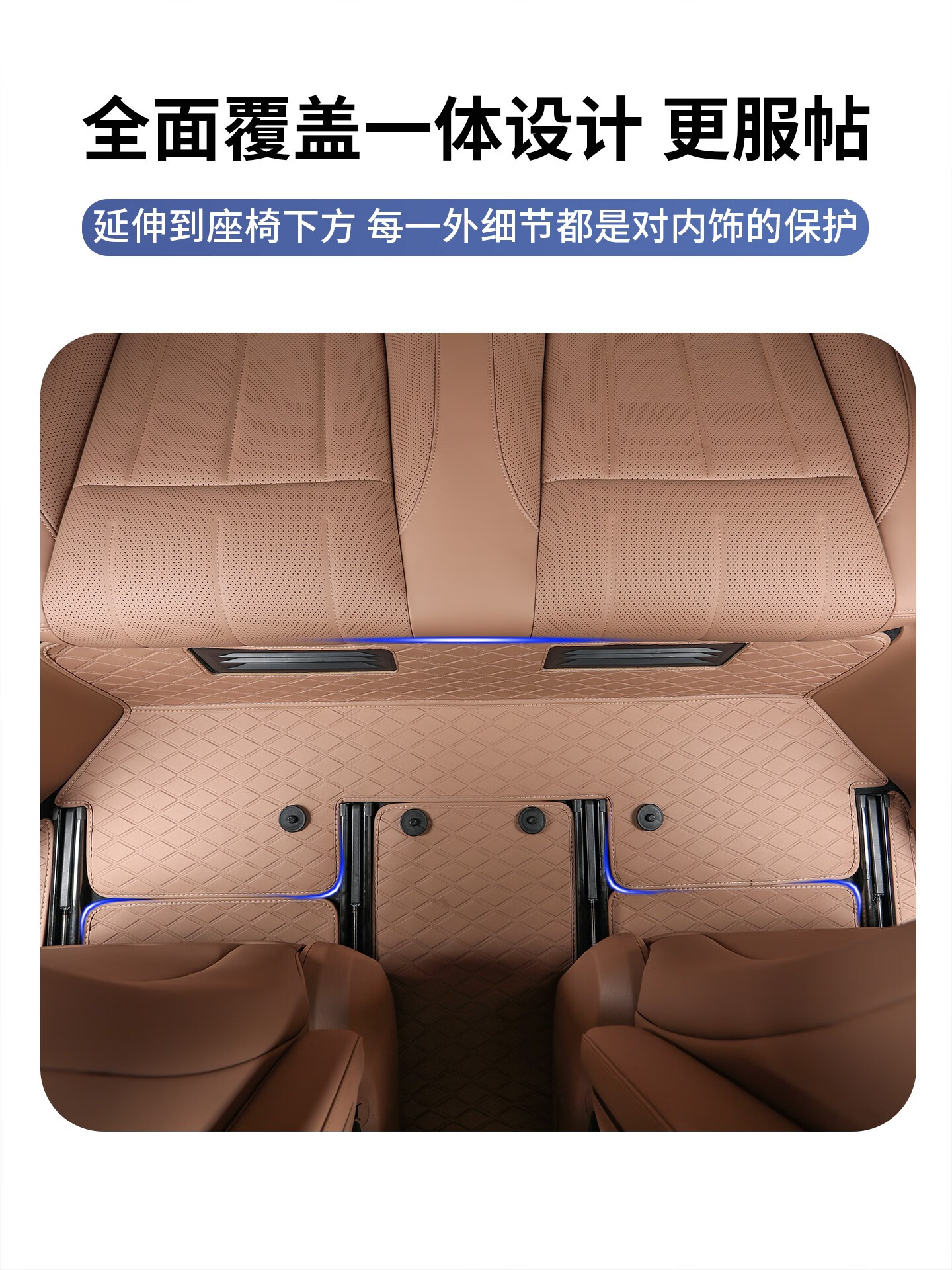 君臣乐适配2025款蔚来【乐道l90脚垫】地垫Max六座版汽车用品内饰配件乐 乐道L90脚垫[单层-皮革]月榕棕 乐道L90/2025-2025款乐道L90定制