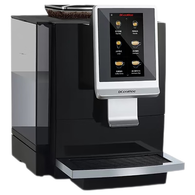 咖博士（Dr.coffee）F08全自動意式咖啡機一鍵研磨家用辦公室商用美式咖啡機 黑色