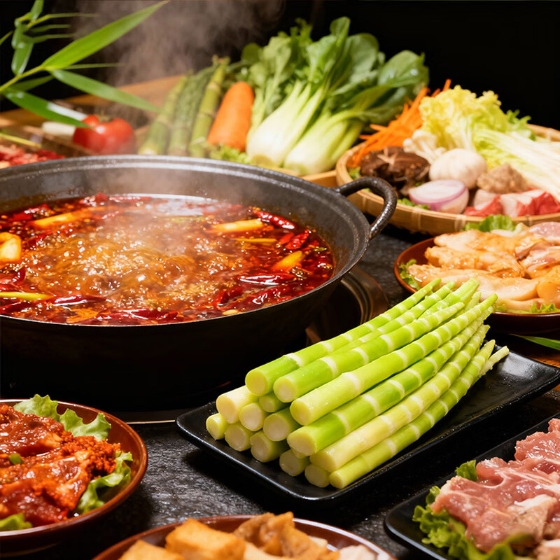 古松高山绿笋248g 小竹笋新鲜笋尖脆笋 火锅麻辣烫食材鞭炮笋 高山绿笋248g*2袋