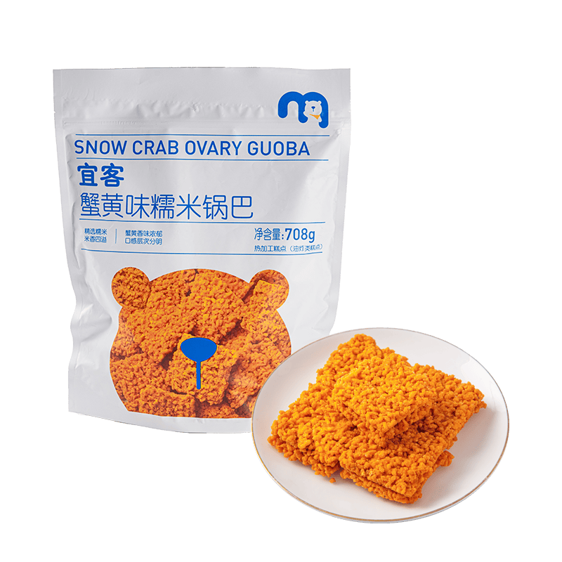 宜客蟹黄味糯米锅巴 708g