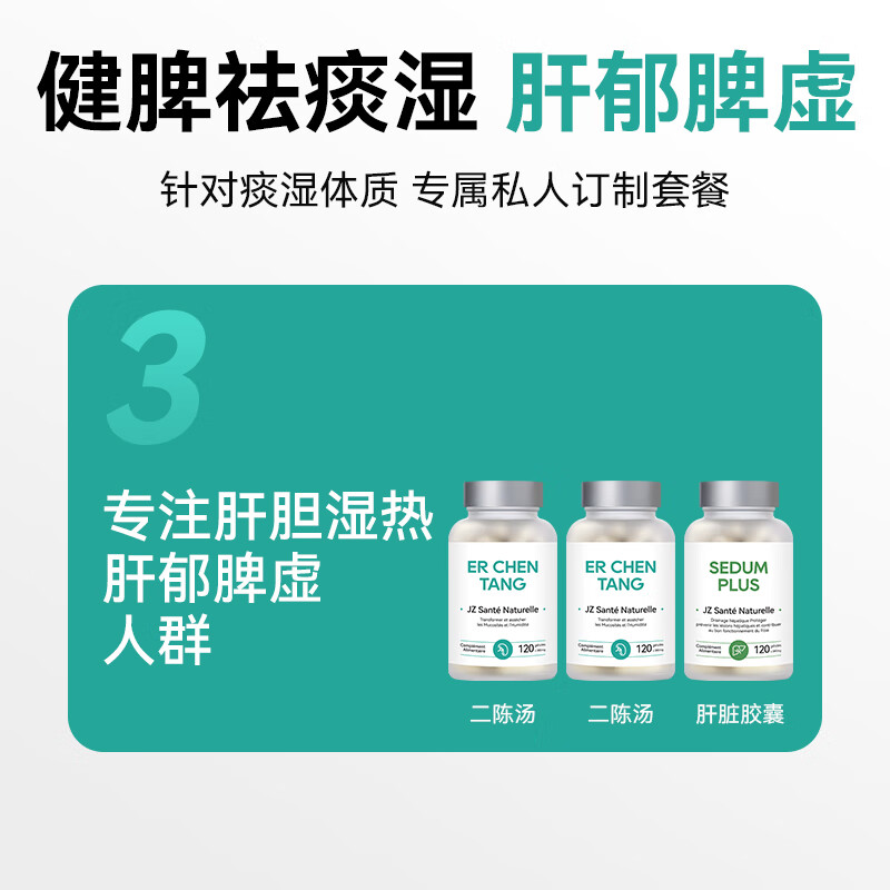 JZLPTC健之伴祛湿丸健脾祛痰湿无湿轻祛湿轻去湿气调脾胃法国进口 1瓶丨健脾祛痰湿