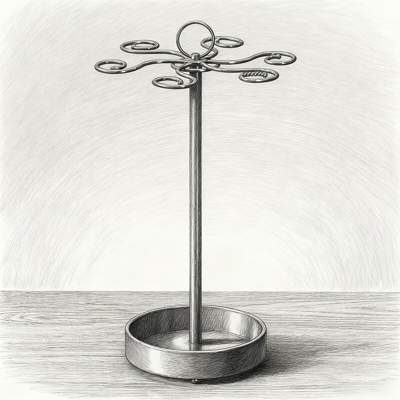 尔思家厨房挂架红酒杯架2025新款轻奢精致高脚杯到挂架酒柜斜放展示架 杯架-黑色