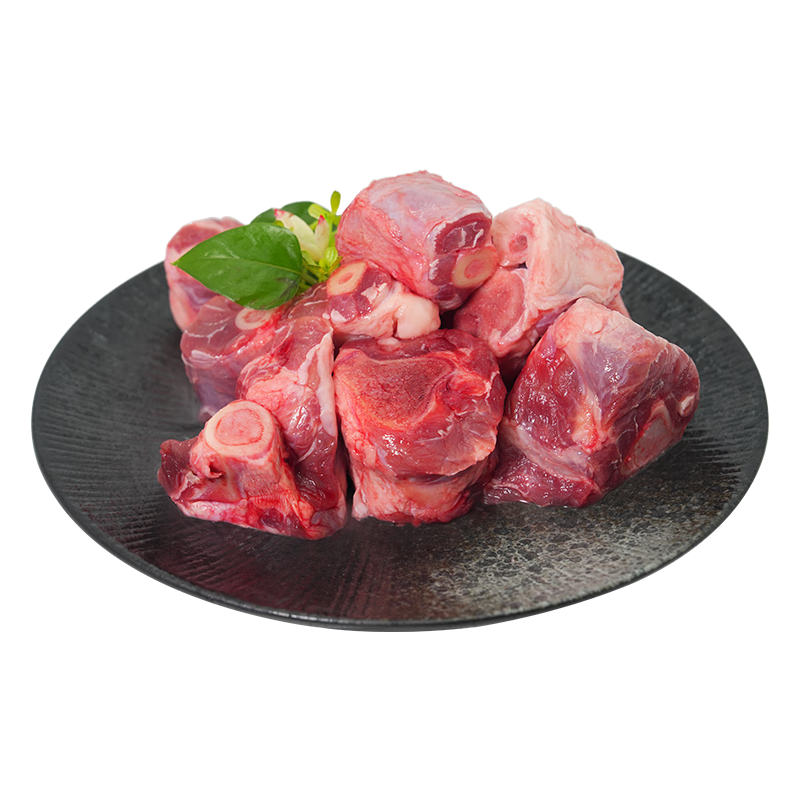 东来顺 内蒙古羔羊原切羊小腿块1斤 羊玉环羊腿后腱骨块 清真中华老字号