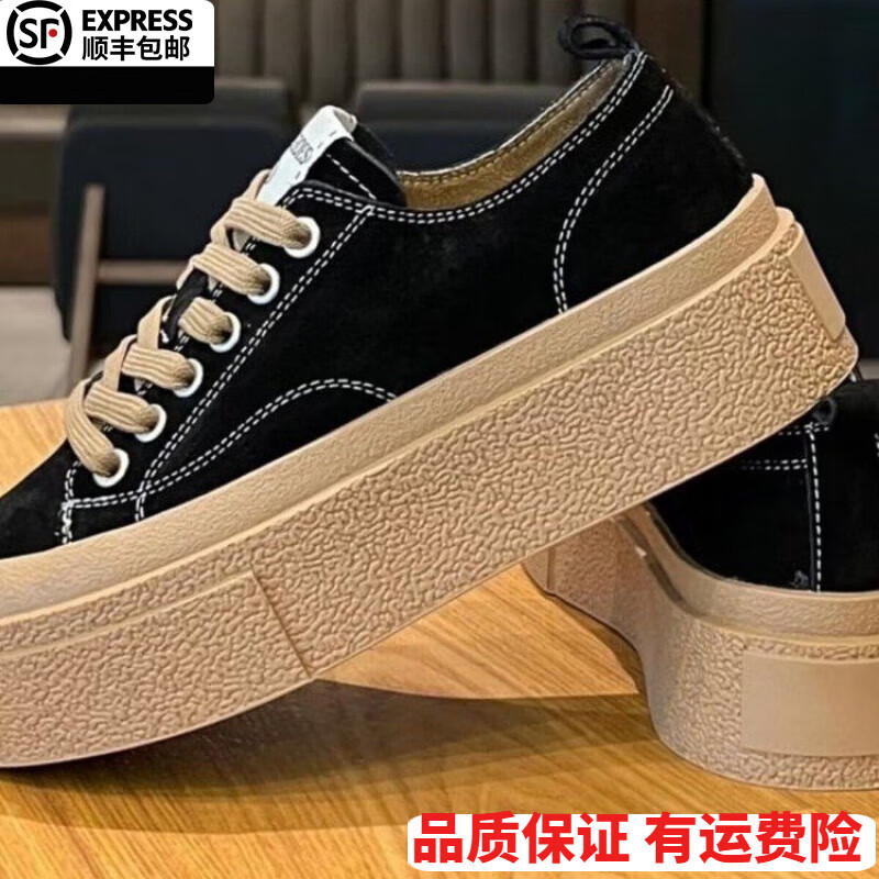 回力洞款帆布女鞋板鞋女2025春新款运动休闲秋季鞋百搭小众设计小白鞋子 黑色 40