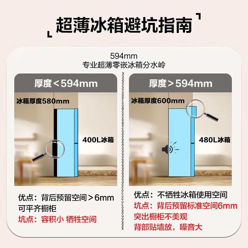 海尔(Haier)全空间保鲜法式四门多门冰箱 家用大容量571升超薄零嵌入式 一级能效 风冷无霜 571L白色玻璃面板电冰箱