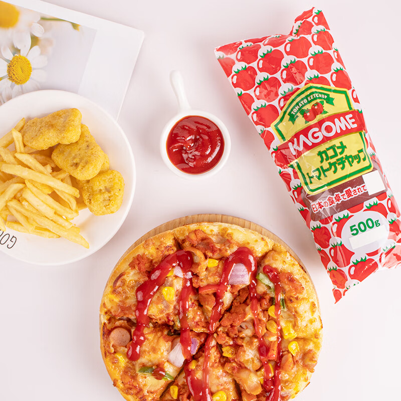 可果美（KAGOME）原味番茄沙司500g薯条手抓饼意面披萨番茄酱日本进口