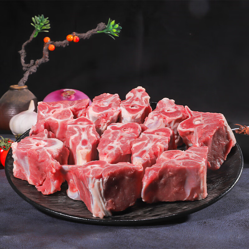 百草滩羊 宁夏盐池滩羊 原切羊蝎子 生鲜羊肉 顺丰冷链 【肉多骨少带髓】羊蝎子3斤 盐池滩羊 地标产品