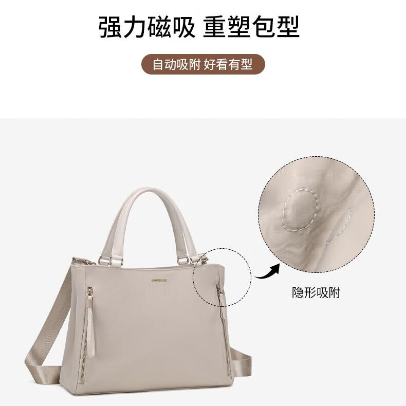 秀迪猫【种草榜Top】时尚多功能大容量可单肩斜挎背出行通勤时尚优选 粉色-极速发货 小号