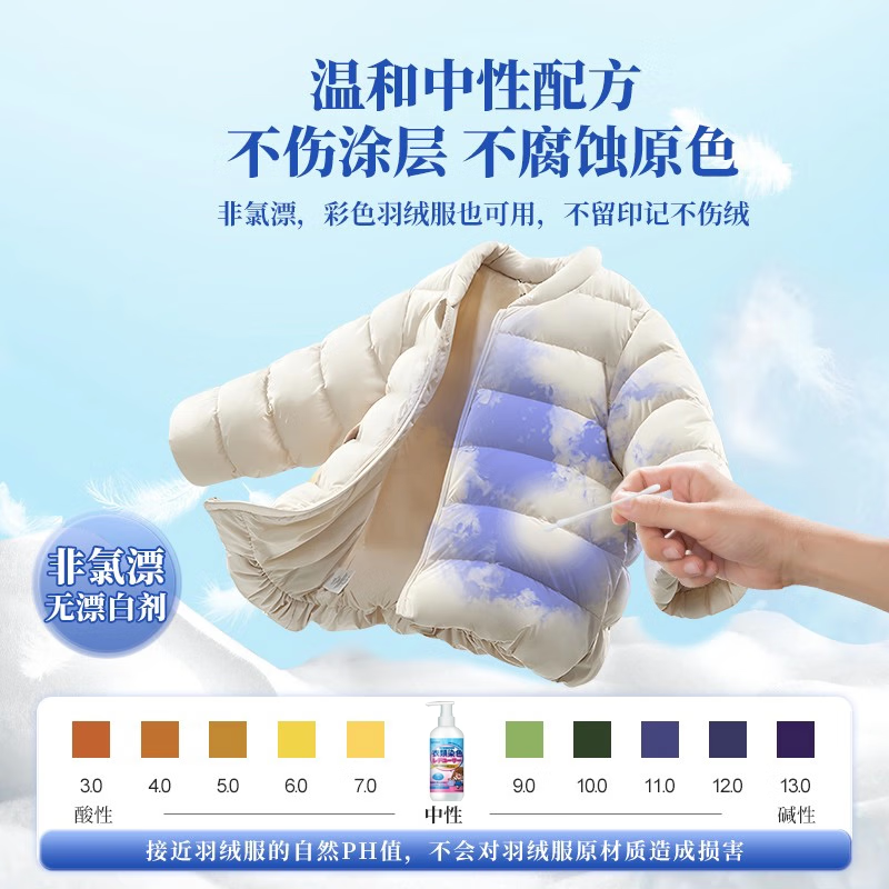 NYmo羽绒服串色染色恢复还原剂衣服染色修复白彩色衣物搭色串色去除剂 300ml 1瓶