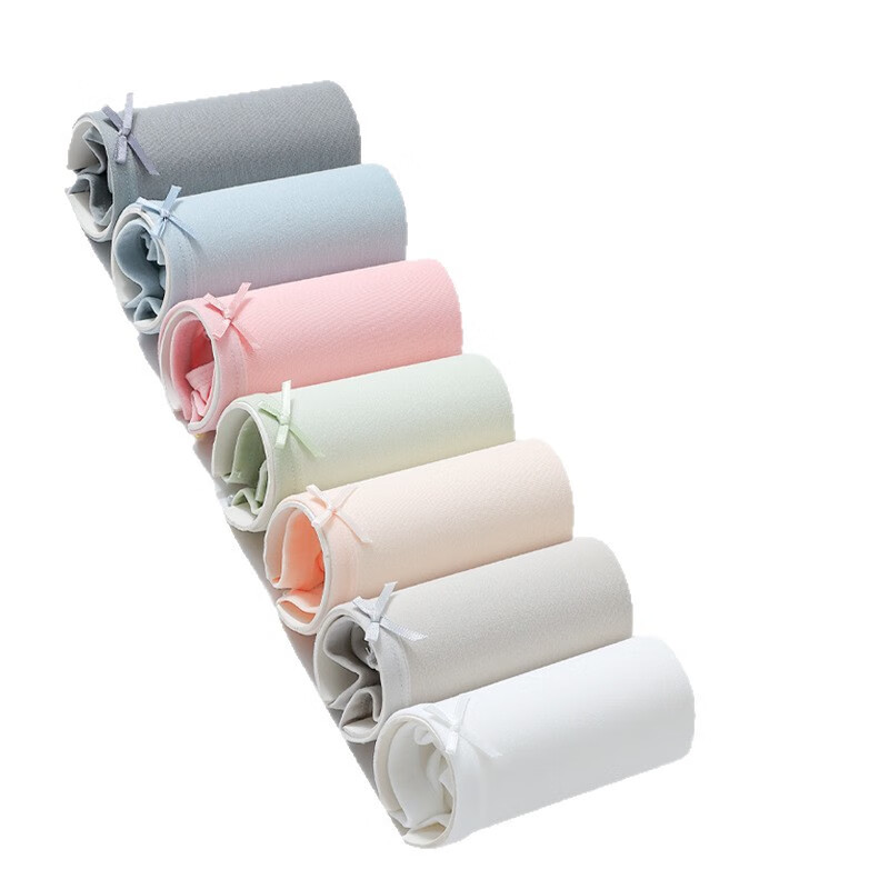 稚蝶内裤女全棉 40支女士纯棉内裤 加大版三角裤女裆部10A抑菌长绒棉 混色 买一发 8条 XL 170-175CM 120-140斤